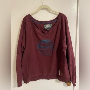 Vintage Roots off the shoulder sweater, XL